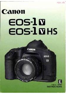 Canon EOS 1 V manual. Camera Instructions.